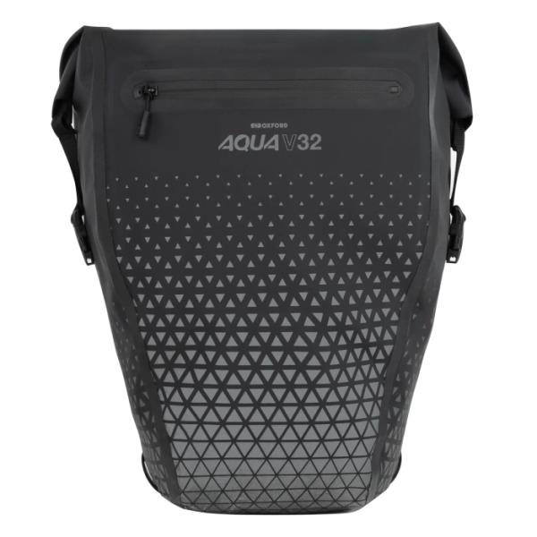 Oxford Oxford Aqua V 32 Extreme Visibility Double Pannier Bag Black